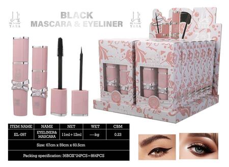 3Q BEAUTY 2 IN 1 MASCARA E EYELINER [Conf. da 12 kit]