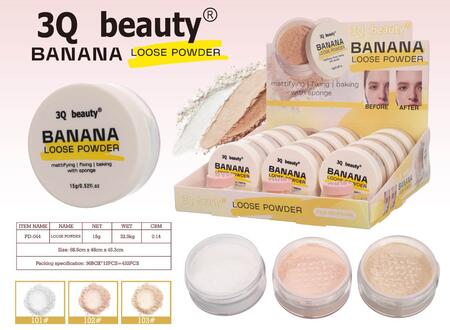 3Q BEAUTY BANANA LOOSE POWDER [Conf. da 12 pezzi]