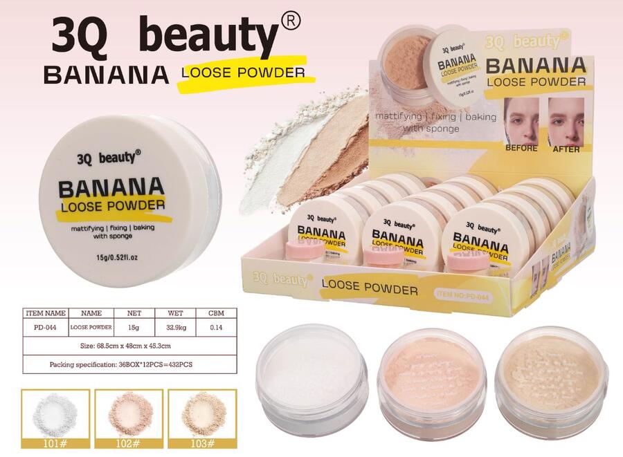 3Q BEAUTY BANANA LOOSE POWDER [Conf. da 12 pezzi]