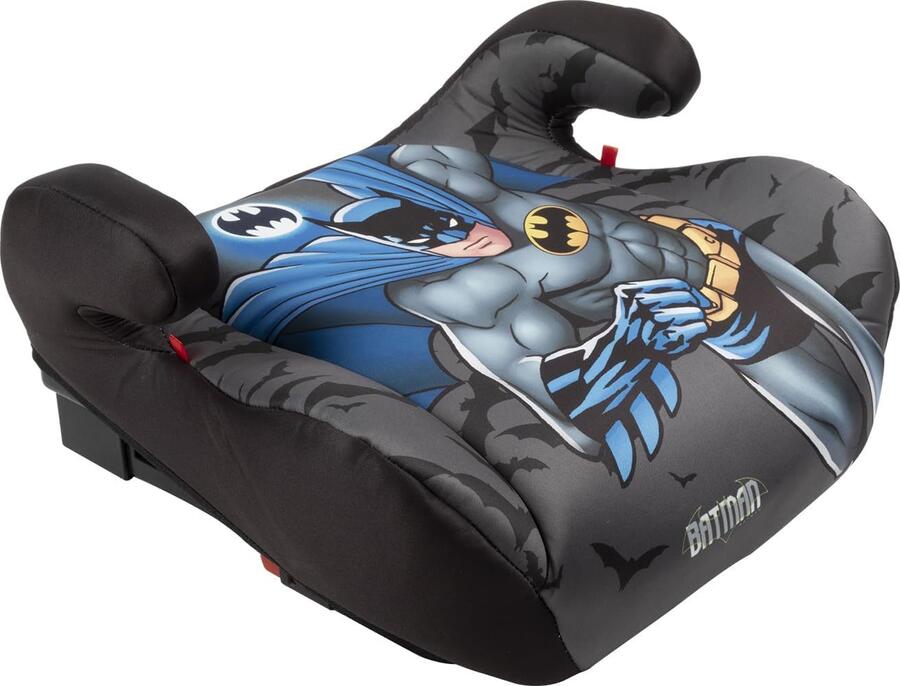 Tataway seggiolino alzatina auto bimbi ISOFIX Dc Comics Batman i-Size ECE R129, Rialzo bimbi 125-150 cm, 22-36 kg, 6-12 anni, gruppo 3, facile da trasportare - sfoderabile e lavabile