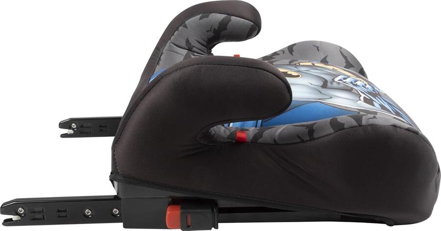 Tataway seggiolino alzatina auto bimbi ISOFIX Dc Comics Batman i-Size ECE R129, Rialzo bimbi 125-150 cm, 22-36 kg, 6-12 anni, gruppo 3, facile da trasportare - sfoderabile e lavabile