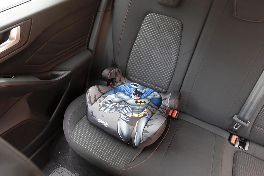 Tataway seggiolino alzatina auto bimbi ISOFIX Dc Comics Batman i-Size ECE R129, Rialzo bimbi 125-150 cm, 22-36 kg, 6-12 anni, gruppo 3, facile da trasportare - sfoderabile e lavabile
