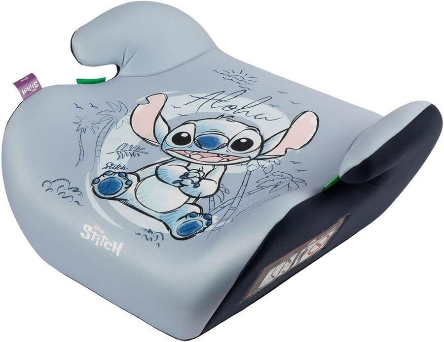 Tataway Disney Stitch Seggiolino Alzatina Auto Bimbi i-Size ECE R129. Rialzo Auto per Bambini 6-12 Anni, 125-150cm, 22-36Kg