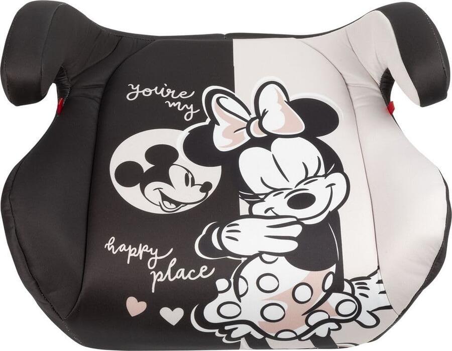 Tataway seggiolino alzatina auto bimbi ISOFIX Disney Minnie Mouse i-Size ECE R129, Rialzo bimbi 125-150 cm, 22-36 kg, 6-12 anni, gruppo 3, facile da trasportare - sfoderabile e lavabile