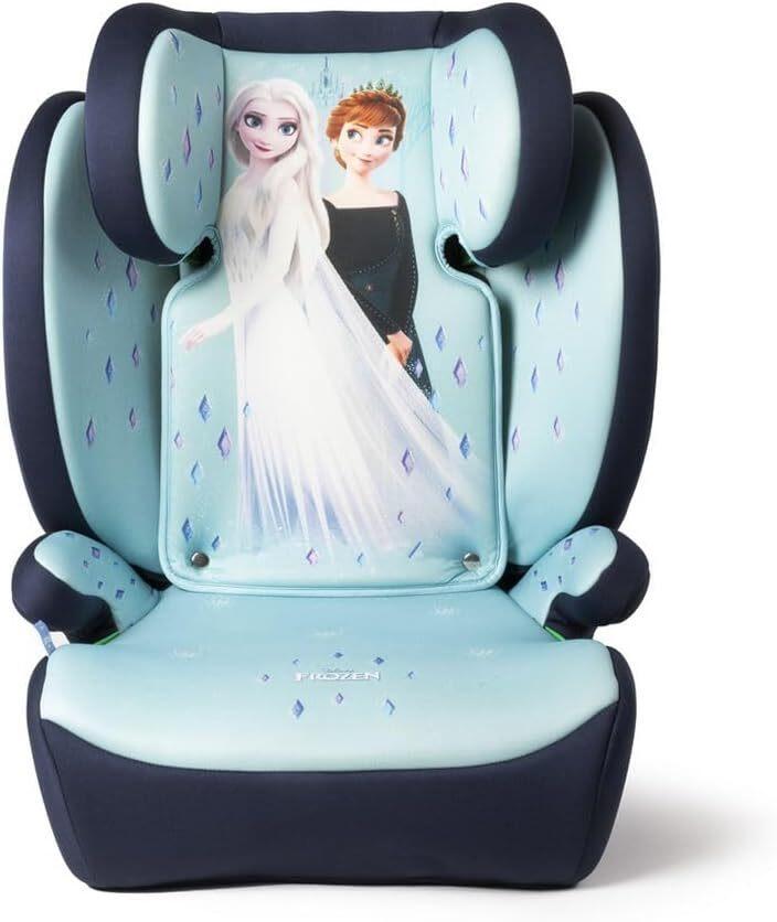 Tataway Disney Frozen i-Size, Seggiolino auto bambini 15-36 kg (3,5-12 anni), 100-150 cm, Gruppo 2/3, si installa con cintura a 3 punti, azzurro