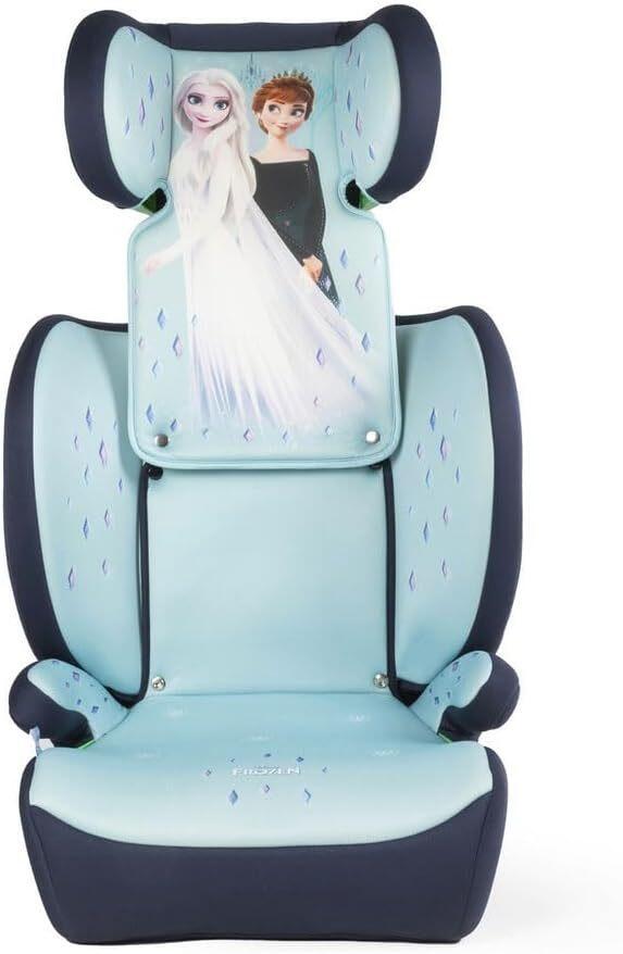 Tataway Disney Frozen i-Size, Seggiolino auto bambini 15-36 kg (3,5-12 anni), 100-150 cm, Gruppo 2/3, si installa con cintura a 3 punti, azzurro