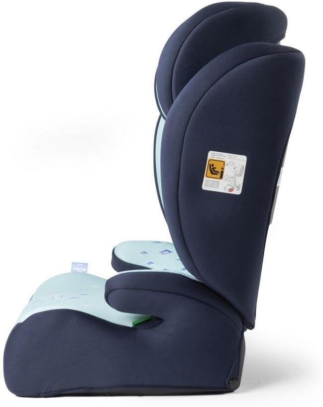 Tataway Disney Frozen i-Size, Seggiolino auto bambini 15-36 kg (3,5-12 anni), 100-150 cm, Gruppo 2/3, si installa con cintura a 3 punti, azzurro