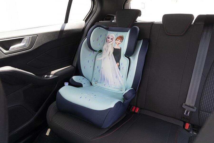 Tataway Disney Frozen i-Size, Seggiolino auto bambini 15-36 kg (3,5-12 anni), 100-150 cm, Gruppo 2/3, si installa con cintura a 3 punti, azzurro