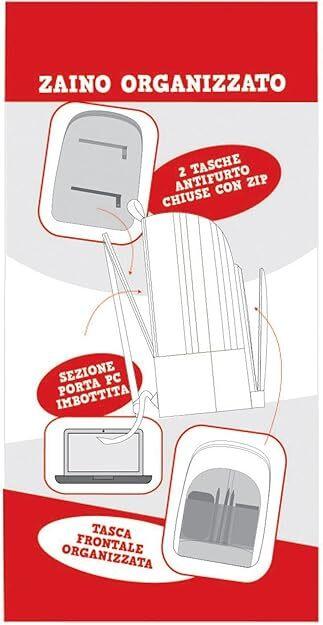 ONE PIECE - Zaino Scuola Ufficiale One Piece, con 2 Ampi Spazi Centrali, Capiente Tasca Frontale, Spallacci Regolabili e Imbottiti, Retro e Fondo Termoformati, 32x43Hx23cm