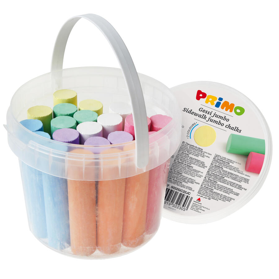 Secchiello 22 GESSETTI JUMBO Assortiti Colorati PRIMO