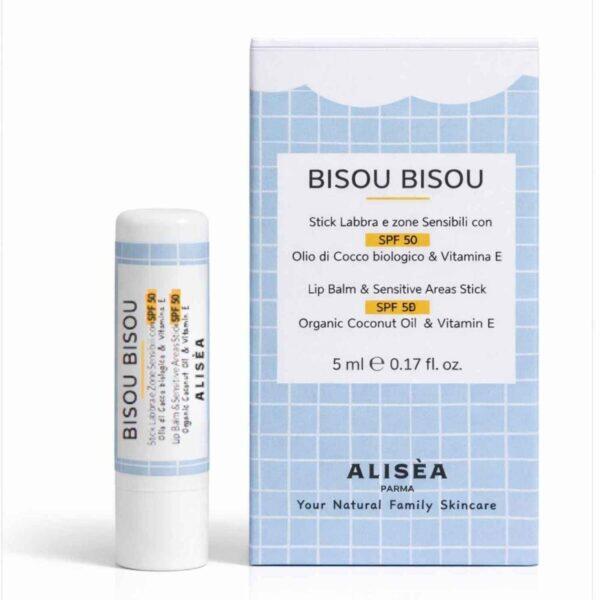 Stick Labbra & Zone Sensibili SPF50 Bisou Bisou – Protezione Alta Bambini