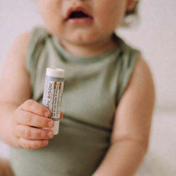 Stick Labbra & Zone Sensibili SPF50 Bisou Bisou – Protezione Alta Bambini