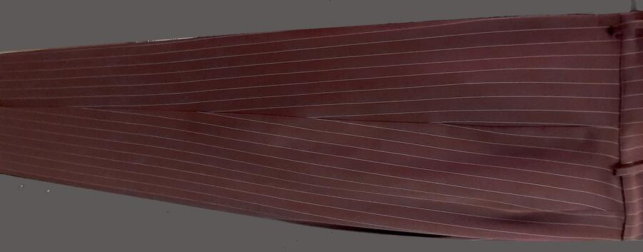 Brick-colored pinstriped trousers for tango and social dance 7-0016