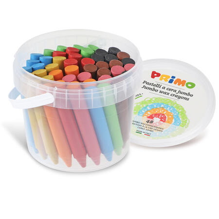 Pastelli a CERA  Ø13mm 12colori PRIMO