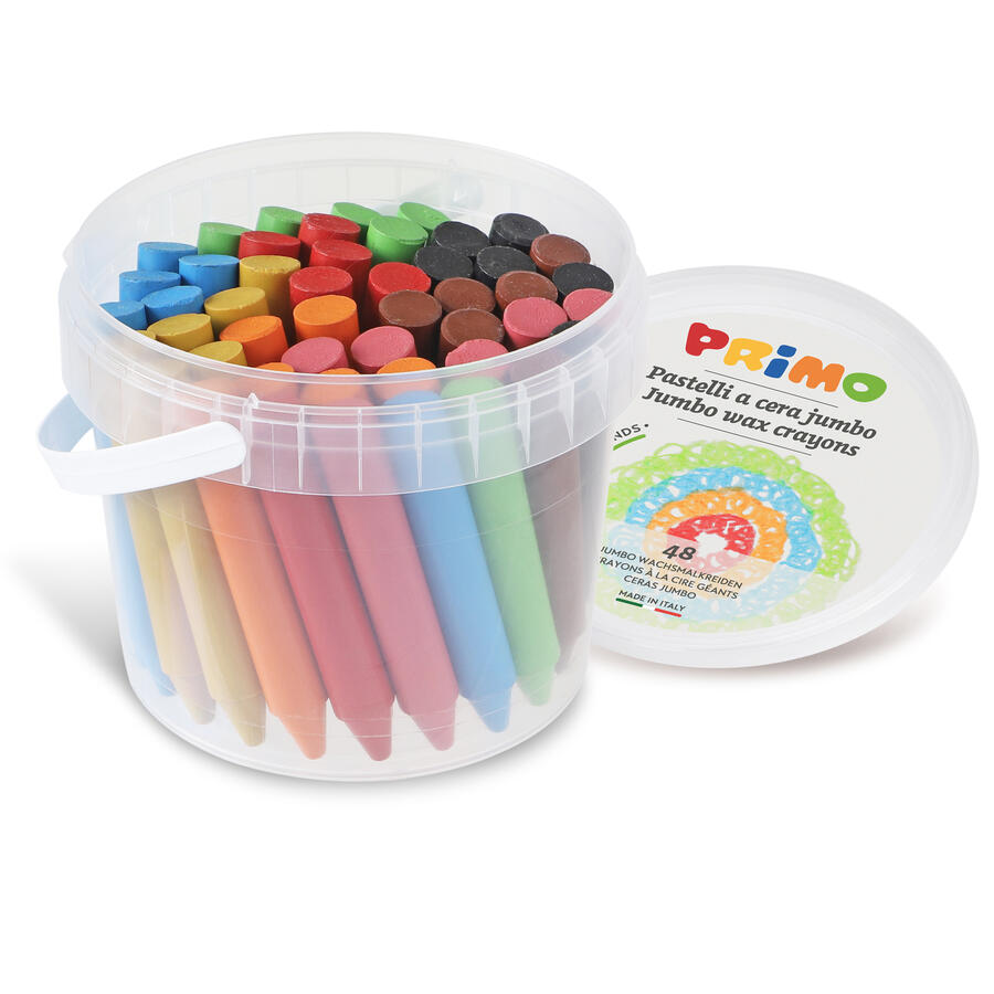 Pastelli a CERA  Ø13mm 12colori PRIMO