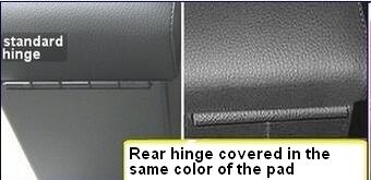 2 x covered rear hinge for armrest