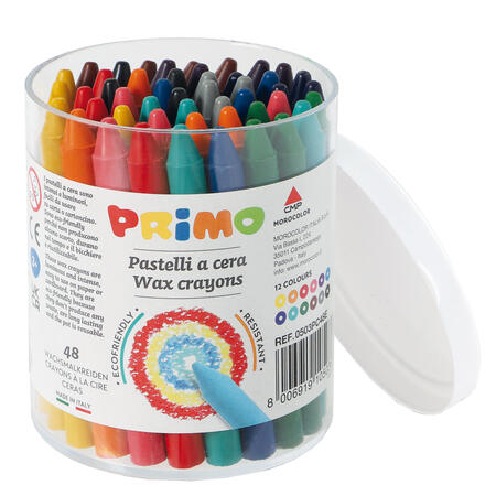 Pastelli a CERA  Ø9mm colori assortiti PRIMO