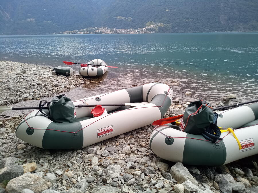 Tramonto in packraft -  su richiesta