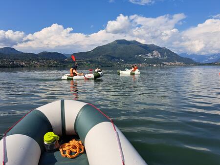 Tramonto in packraft -  su richiesta