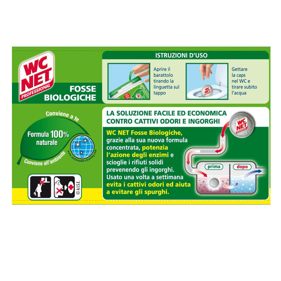 WC NET FOSSE BIOLOGICHE 12 capsule