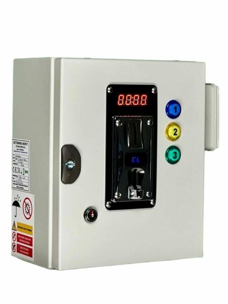 Gettoniera Multimoneta per 3 Porte con Elettroserrature 12Vcc – Sistema Apriporta Temporizzato