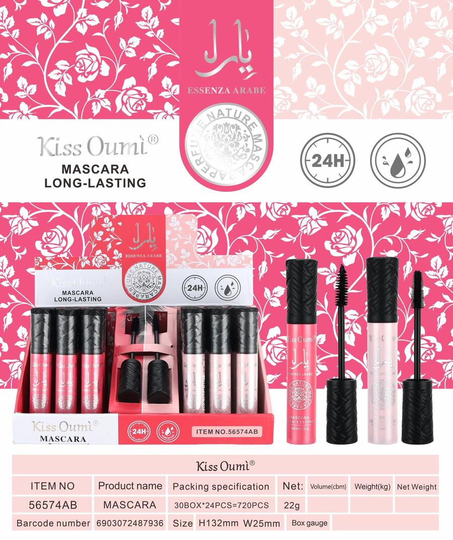 KISS OUMI MASCARA LONG LASTING (Essenza araba) [Conf. da 24 pezzi]