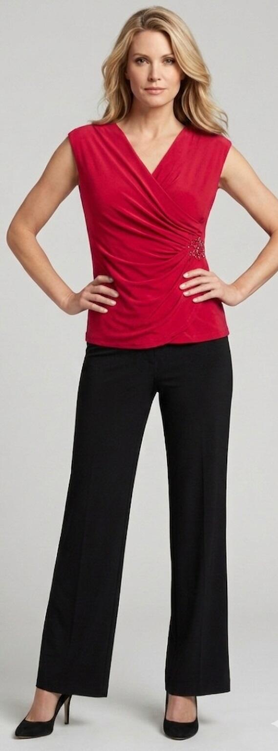 MAGLIA IN TACTEL INCROCIATA CON STRASS NEL LATO 6-0018