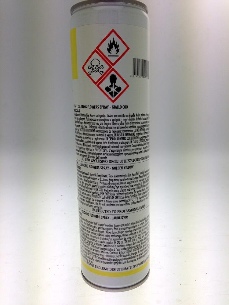 SPRAY COLORANTE PER FIORI cod.04 GIALLO GIRASOLE 400 ml