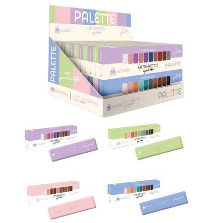 SETABLU PALETTE OMBRETTI COLORI PASTELLI (Confezione da 36 pezzi) 