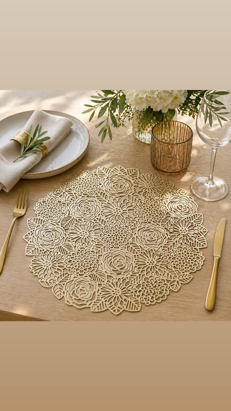 Fade - Fade Set 12 Tovagliette rose colore oro