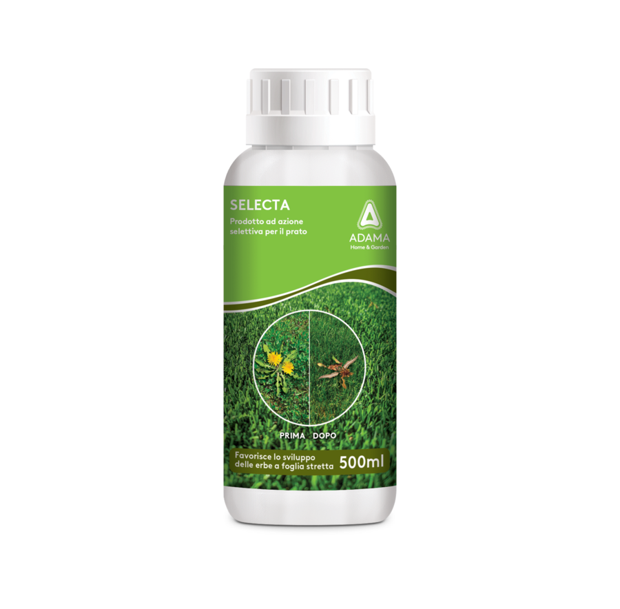 Adama Selecta Diserbante foglia larga erbicida naturale prato rinverdente 600 ml