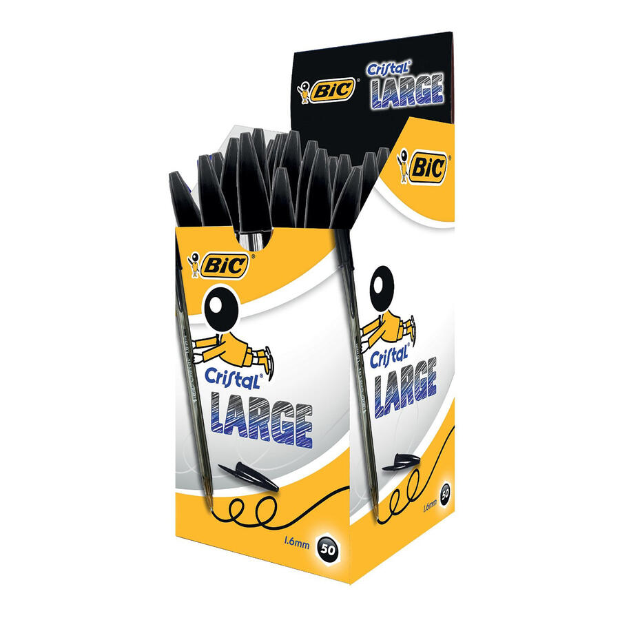 Scatola 50 penna sfera CRISTAL® large 1,6mm BIC®