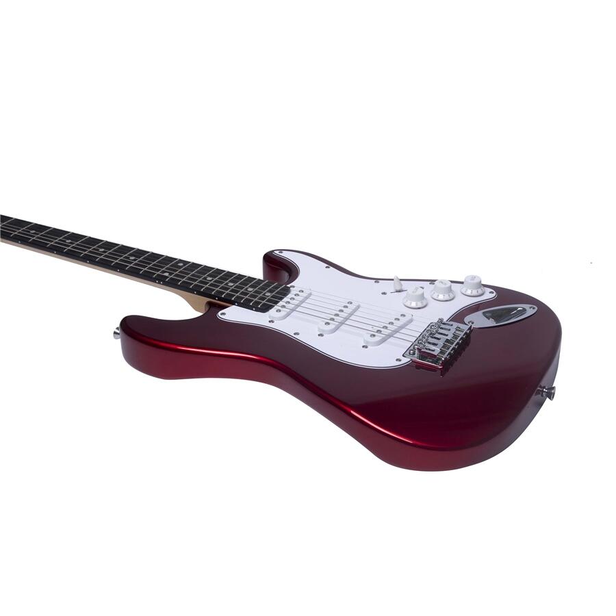 Eko Guitars ST-100 3/4 Chrome Red