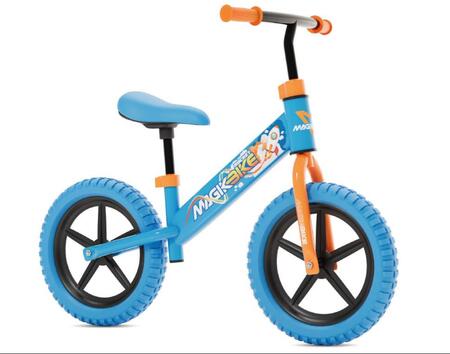 Bicicletta Bambini Senza Pedali 2-5 Anni, Balance Bike per l'Equilibrio, con Manubrio e Sellino Regolabili, Max 25 Kg Marca: MagikBike AZZURRA ROCKET
