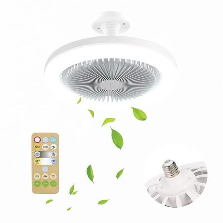 Ventilatore Soffitto con Telecomando con Luce LED 36W Piccola Ventola Silenzioso