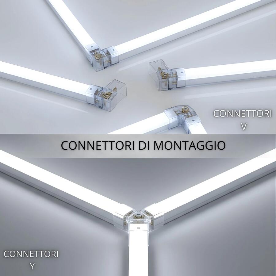 Luci Led Da Soffitto Esagonali 168w 6500K Garage Lampada 5 Esagoni Nido d'Ape