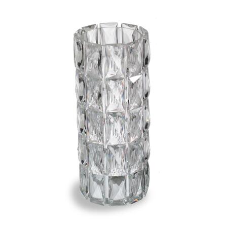 Vaso in Cristallo sfaccettato 12x27,5 cm | Fantin Argenti - Home Decor di Lusso