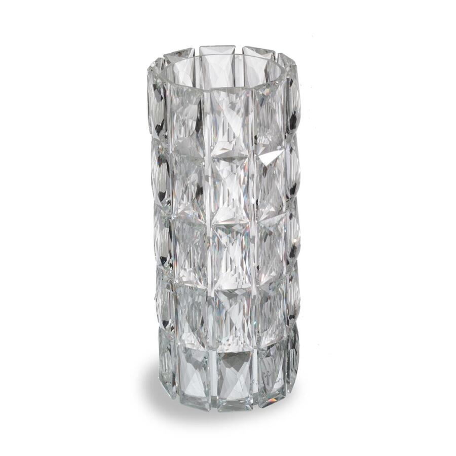 Vaso in Cristallo sfaccettato 12x27,5 cm | Fantin Argenti - Home Decor di Lusso