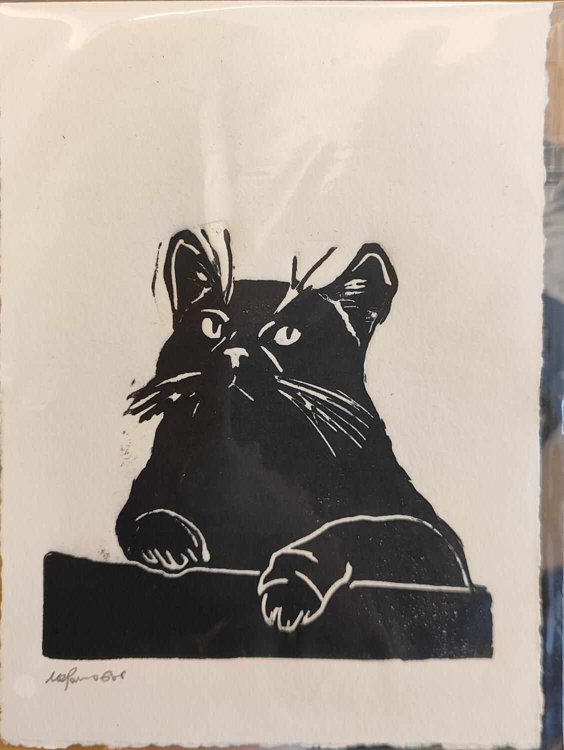 NEROFUMO680 STAMPA LINOGRAFICA su carta 15x20 cm: STAMPA LIBERA 1