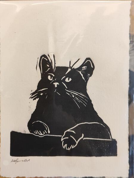 NEROFUMO680 STAMPA LINOGRAFICA su carta 15x20 cm: STAMPA LIBERA 1