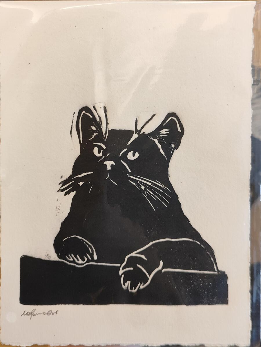 NEROFUMO680 STAMPA LINOGRAFICA su carta 15x20 cm: STAMPA LIBERA 1