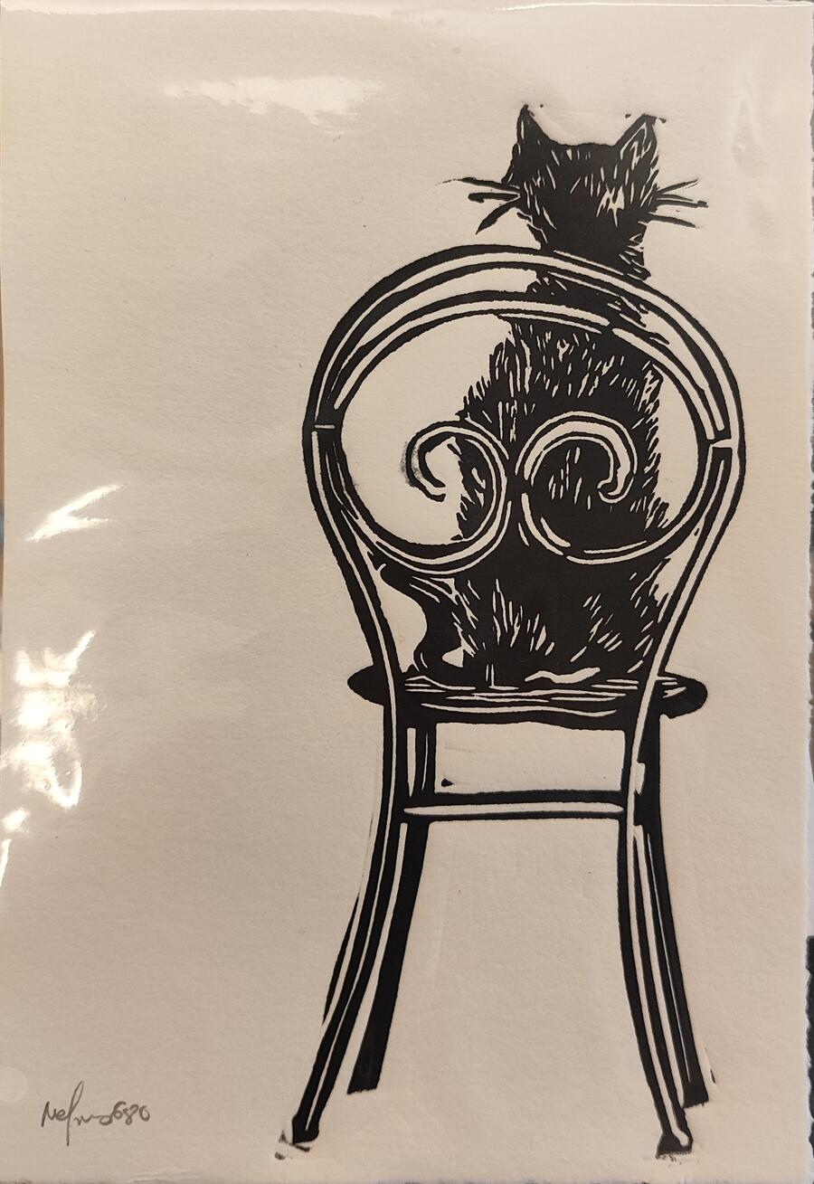 NEROFUMO680 STAMPA LINOGRAFICA su carta 15x20 cm: STAMPA LIBERA 2