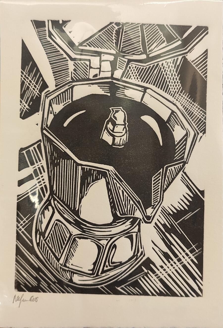 NEROFUMO680 STAMPA LINOGRAFICA su carta 15x20 cm: STAMPA LIBERA 3