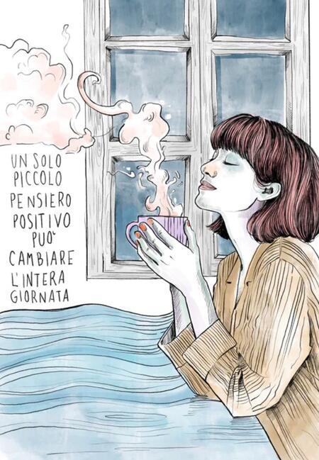SARA PAGLIA STAMPA FIRMATA 30x40 cm: Pensiero positivo