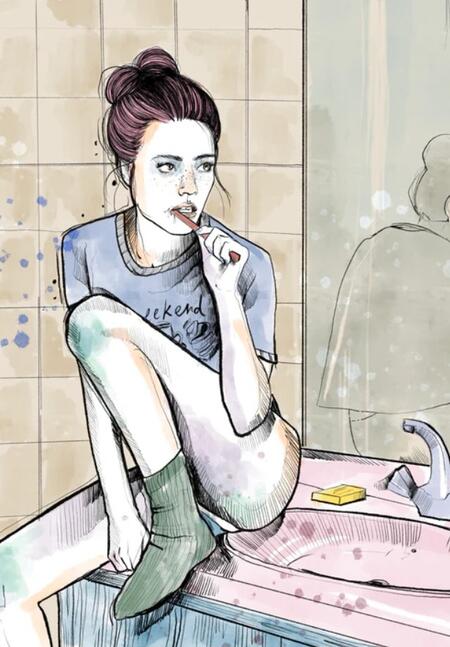 SARA PAGLIA STAMPA FIRMATA 30x40 cm: Mornin’