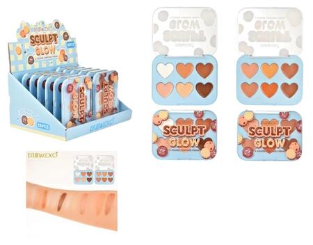 KEVIN & COCO SCULPT GLOW CONTOURING + CORRETTORE CREMA [Conf. da 12 pezzi]