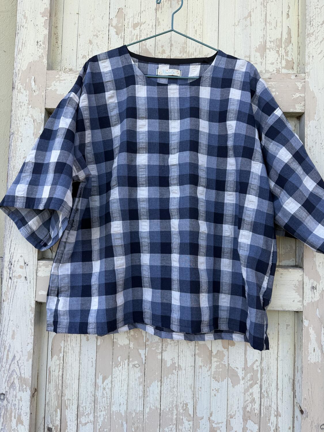 Camicia quadri blu