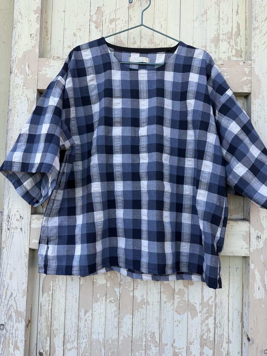 Camicia quadri blu