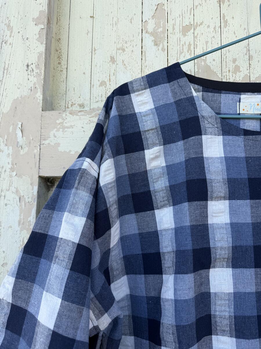 Camicia quadri blu