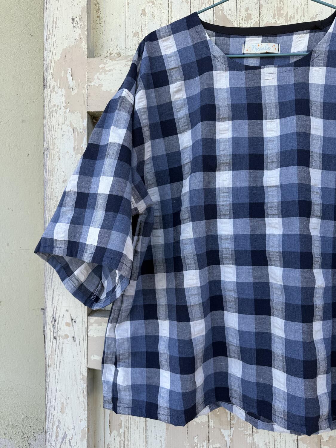 Camicia quadri blu
